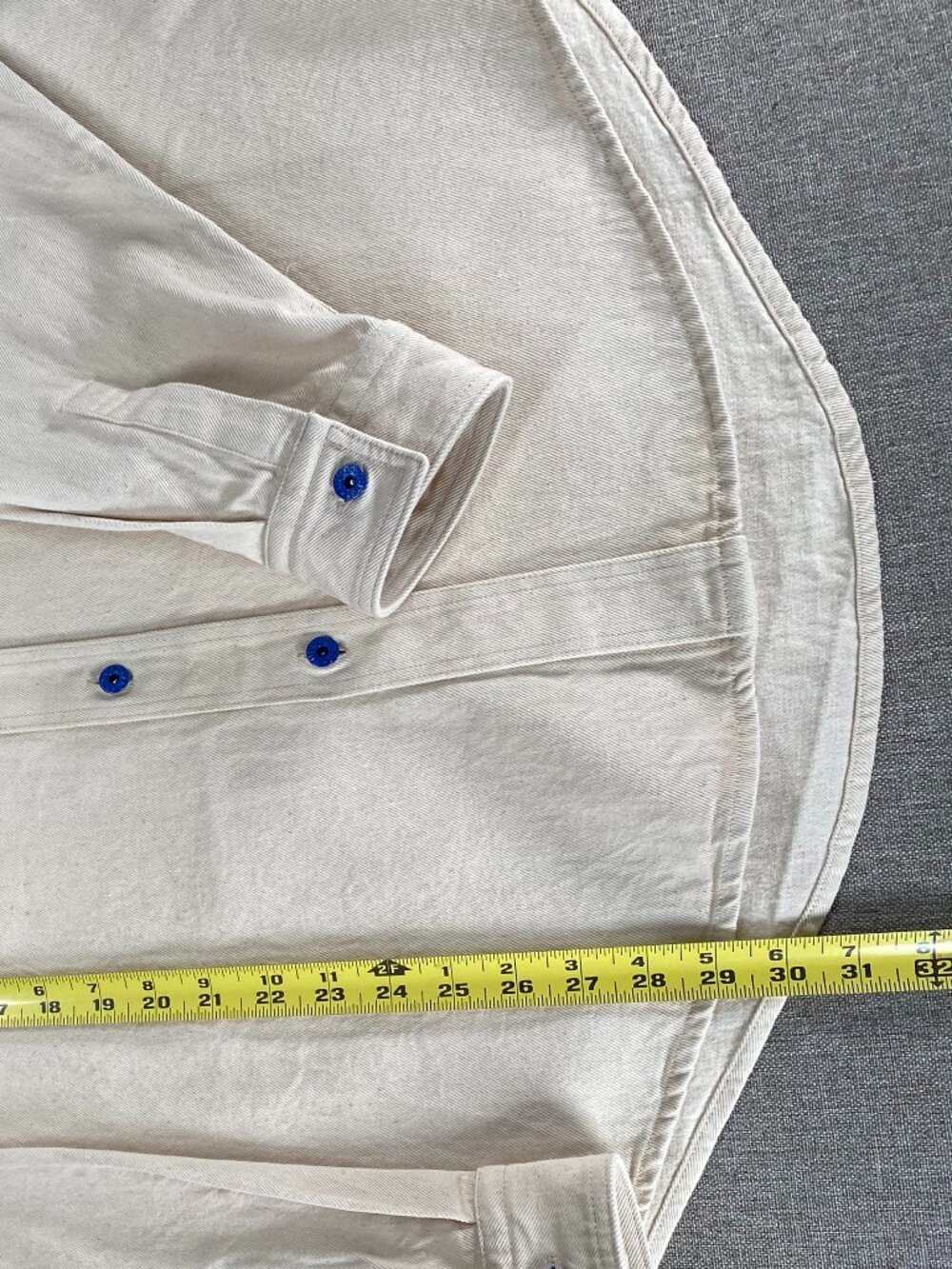 Hugo Boss Ebino Heavyweight Denim Shirt Jacket Men's XL Light Beige NWT - Picture 14 of 16